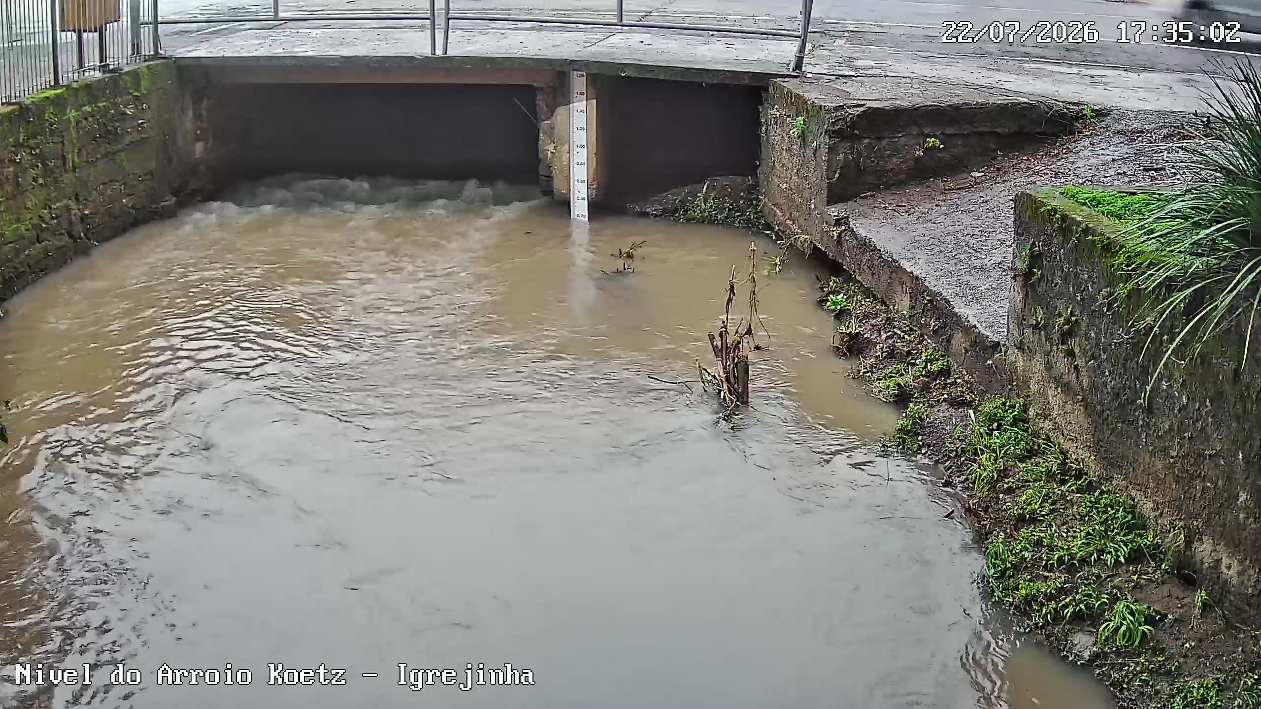 Última medição em Arroio Koetz - Igrejinha/RS
